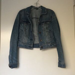 American eagle crop jean jacket